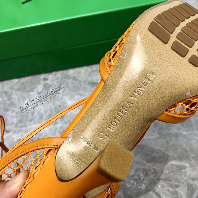 BOTTEGA VENETA高端時尚女鞋 寶緹嘉22春夏新款網紗高跟鞋 dx3530